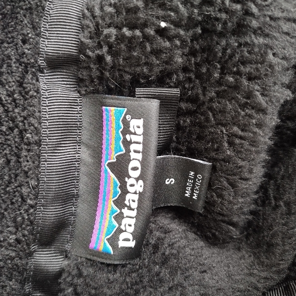 Patagonia Sweater Womens Small Black Re-Tool Snap-T Pullover Mock Neck - Picture 5 of 9